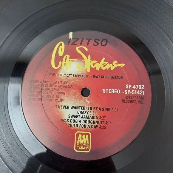 Cat Stevens Izitso Vinyl LP A&M Records SP-4702 Stereo Gatefold 1977 - Picture 9 of 11
